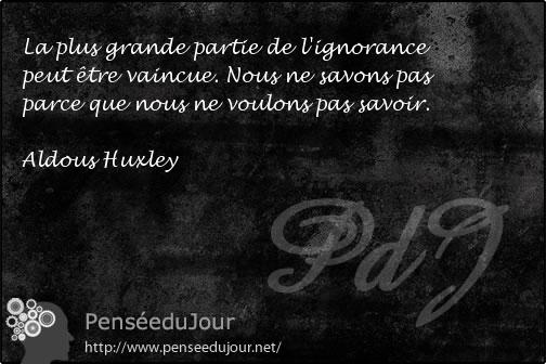 Aldous Huxley Citations Et Pensees Pensee Du Jour
